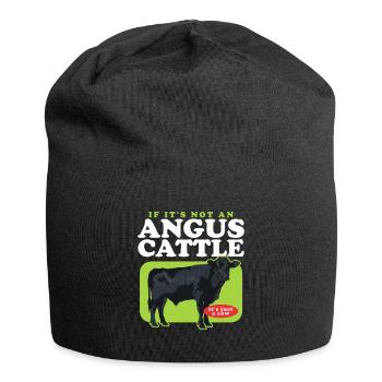 Bovins Aberdeen Bovins Angus Cadeaux Aberdeen Angus - Bonnet en jersey - noir - Devant