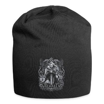 Schildmaid Valhalla Design Nordische Mythologie - Jersey-Beanie - Schwarz - Vorne