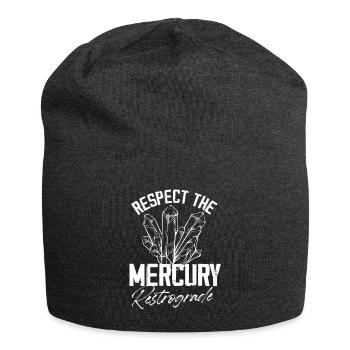 Respecter le mouvement astrologique rétrograde de Mercure - Bonnet en jersey - charbon - Devant
