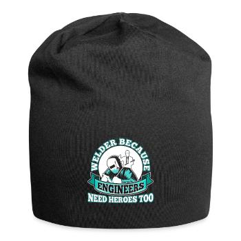 Welder Because Engineers Need Heroes Too - Jersey-Beanie - Schwarz - Vorne