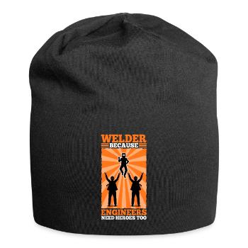 Welder Because Engineers Need Heroes Too - Jersey-Beanie - Schwarz - Vorne