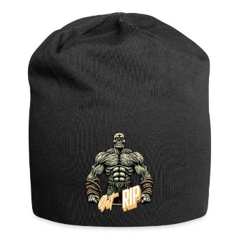 Lustiger Wortspiel Spruch Muskulöser Zombie - Jersey-Beanie - Schwarz - Vorne