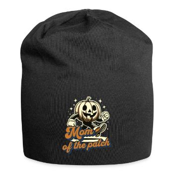 Maman du champ de citrouilles Vintage Halloween Dicton - Bonnet en jersey - noir - Devant
