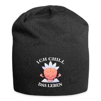 Ich chill das Leben Yoga Gehirn Meditation - Jersey-Beanie - Schwarz - Vorne