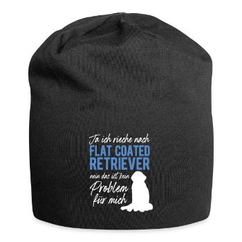 Ja ich rieche nach Flat Coated Retriever - Jersey-Beanie - Schwarz - Vorne