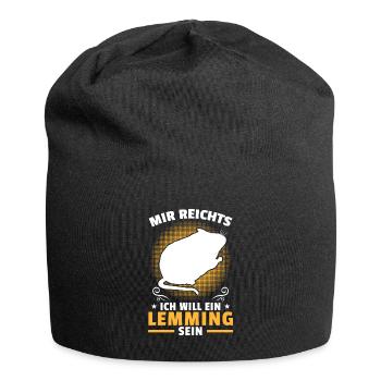 Veut qu’un lemming soit un lemming campagnol Lemming - Bonnet en jersey - noir - Devant