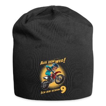 Dégagez! J’ai déjà 9 ans d’anniversaire - Bonnet en jersey - noir - Devant