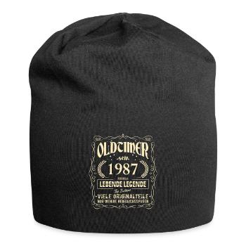 Oldtimer 1987 Geburtstag Lebende Legende Vintage - Jersey-Beanie - Schwarz - Vorne