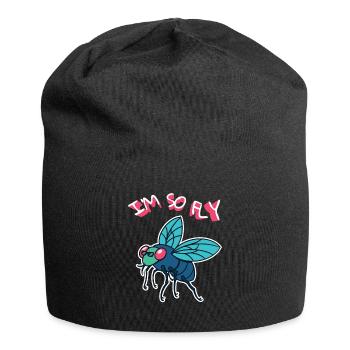 I ́M So Fly Fly Insects Fly - Jersey Beanie - black - Front