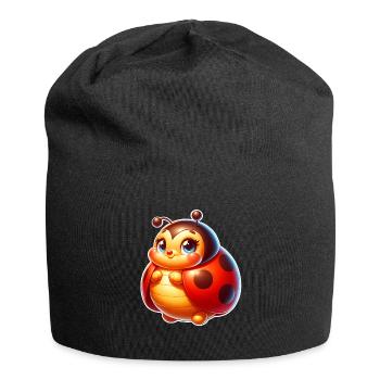 Marienkäfer - Jersey-Beanie - Schwarz - Vorne