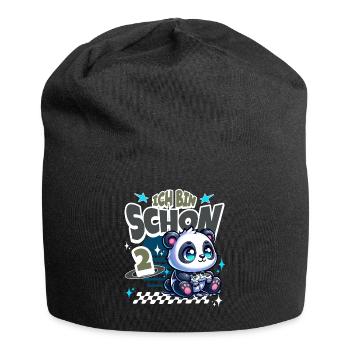 2. Geburtstag Kindergeburtstag Gaming Panda - Jersey-Beanie - Schwarz - Vorne