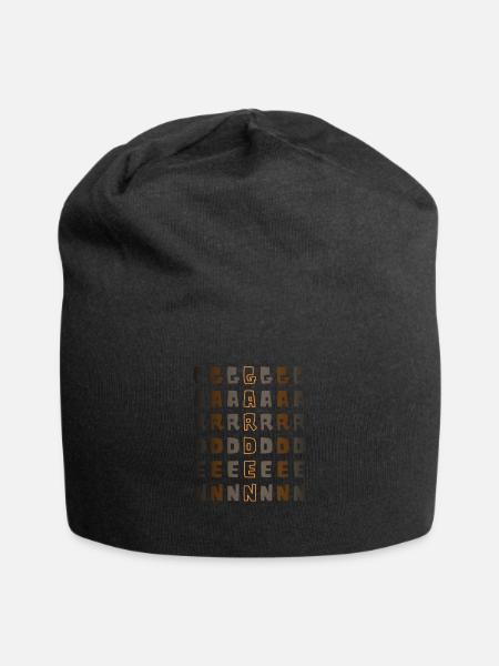 Garten psychedelisch - Jersey-Beanie - Schwarz