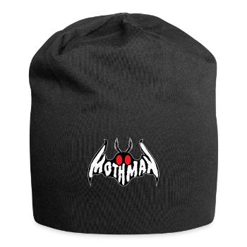 Mothman Monster Creepy Cryptid - Jersey Beanie - black - Front