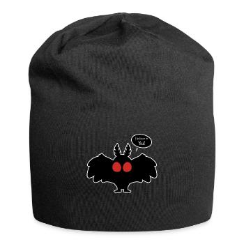 I Believe In You Funny Mothman Local Cryptid - Jersey Beanie - black - Front