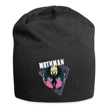 Mothman Rétro Vintage Monstre Cryptide effrayant - Bonnet en jersey - noir - Devant