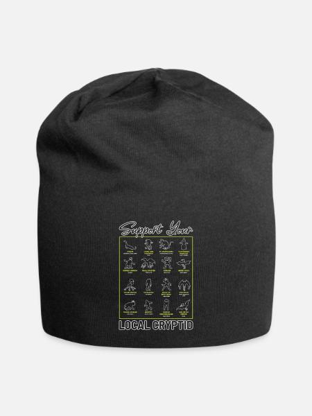 Unterstütze deine lokalen Cryptid Monsters American - Jersey-Beanie - Schwarz