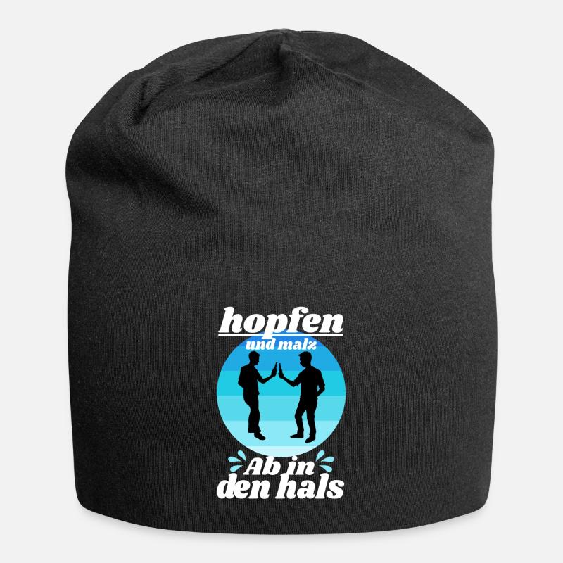 Houblon et malt - Bonnet en jersey - noir