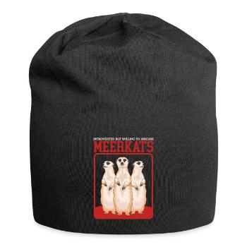 Meerkats cool meerkats - Jersey Beanie - black - Front