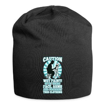 Wet paint - Jersey-Beanie - Schwarz - Vorne