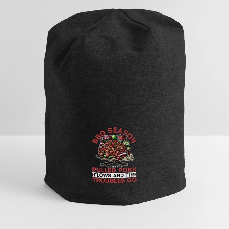 Pulled Pork BBQ Season Where The Pulled Grilling Jersey Beanie