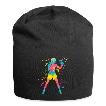 Boxing Fighter Kids Boxing Match Boxer - Jersey Beanie - black - Front