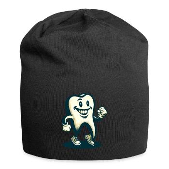 Unheimliche Verkleidung Halloween Zahn - Jersey-Beanie - Schwarz - Vorne
