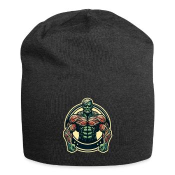 Muscular Bodybuilder Halloween Costume Decoration - Jersey Beanie - charcoal grey - Front