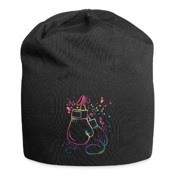 Boxing Fighter Kids Boxing Match Boxer - Jersey Beanie - black - Front