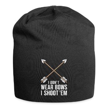 I Don't Wear Bows I Shoot Them Archer - Jersey Beanie - black - Front