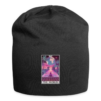 Tarot Card Tarot Card The World - Jersey Beanie - black - Front
