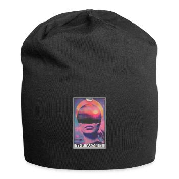 Tarot Card Tarot Card The World - Jersey Beanie - black - Front