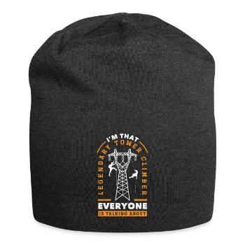 Tower Climber Technician Tower Worker - Jersey Beanie - charcoal grey - Front