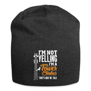 Tower Climber Technician Tower Worker - Jersey Beanie - charcoal grey - Front