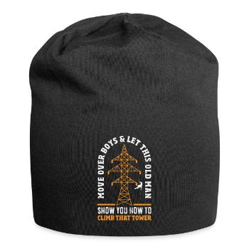 Tower Climber Technician Tower Worker - Jersey Beanie - black - Front
