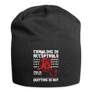 Samurai Ronin Schwertkampf Krieger Geschenk - Jersey-Beanie - Schwarz - Vorne