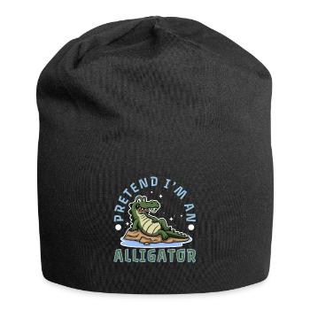 Pretend I'm An Alligator - Jersey Beanie - black - Front