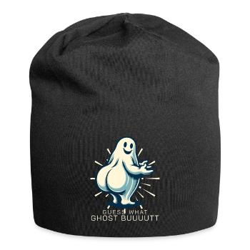 Costume d’Halloween fantômes cul drôle dicton - Bonnet en jersey - noir - Devant