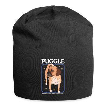 Puggle Dog Owner Dog Owner Gift - Jersey Beanie - black - Front