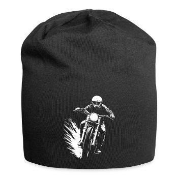 Cadeau Motard Motard - Bonnet en jersey - noir - Devant