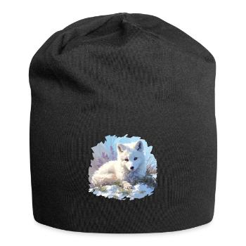 Renard arctique Polarfüchse Polarfuchs - Bonnet en jersey - noir - Devant