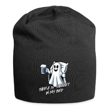 Drôle de fantôme disant costume d’Halloween - Bonnet en jersey - noir - Devant