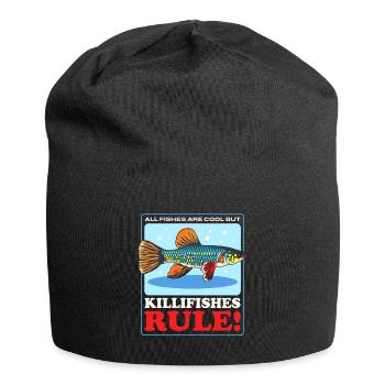 Killifish Egg-laying Toothcarp Gift - Jersey Beanie - black - Front
