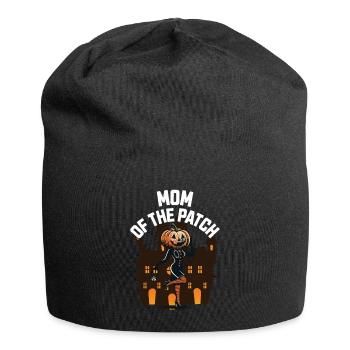 Mère du champ de citrouilles Drôle de dicton - Bonnet en jersey - noir - Devant