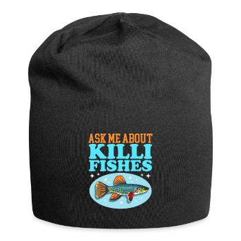 Killifish Egg-laying Toothcarp Gifts - Jersey Beanie - black - Front