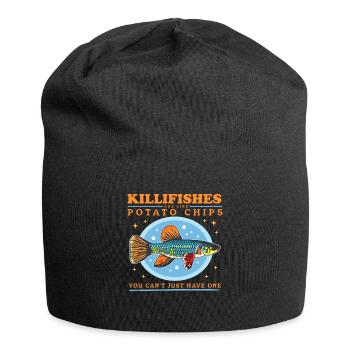 Egg-laying Toothcarp Killifish Gift - Jersey Beanie - black - Front