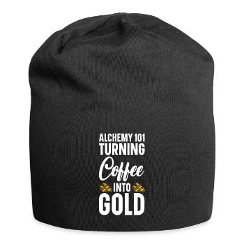 Goldschmied Gold Schmuckhersteller Goldschmuck - Jersey-Beanie - Schwarz - Vorne