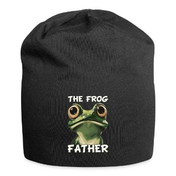 Frogs Catch Frog Hunter Frog Catcher - Jersey Beanie - black - Front