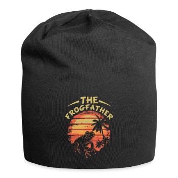 Frogs Catch Frog Hunter Frog Catcher - Jersey Beanie - black - Front
