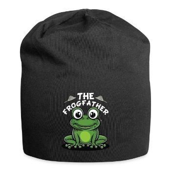 Frogs Catch Frog Hunter Frog Catcher - Jersey Beanie - black - Front