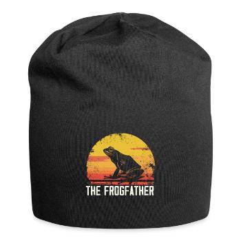 Frogs Catch Frog Hunter Frog Catcher - Jersey Beanie - black - Front